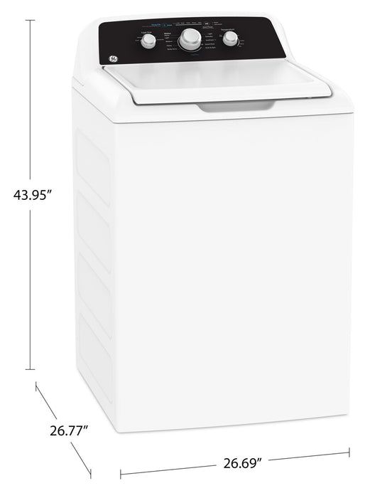 Laveuse GE à chargement par le haut de 4,4 pi³ - blanche - GTW334BMRWS