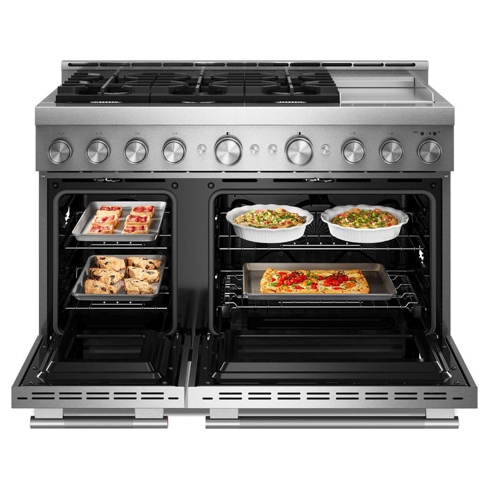 Cuisinière à gaz KitchenAid de 6,3 pi³ de style commercial à 6 brûleurs - acier inoxydable - KFGD948SSS