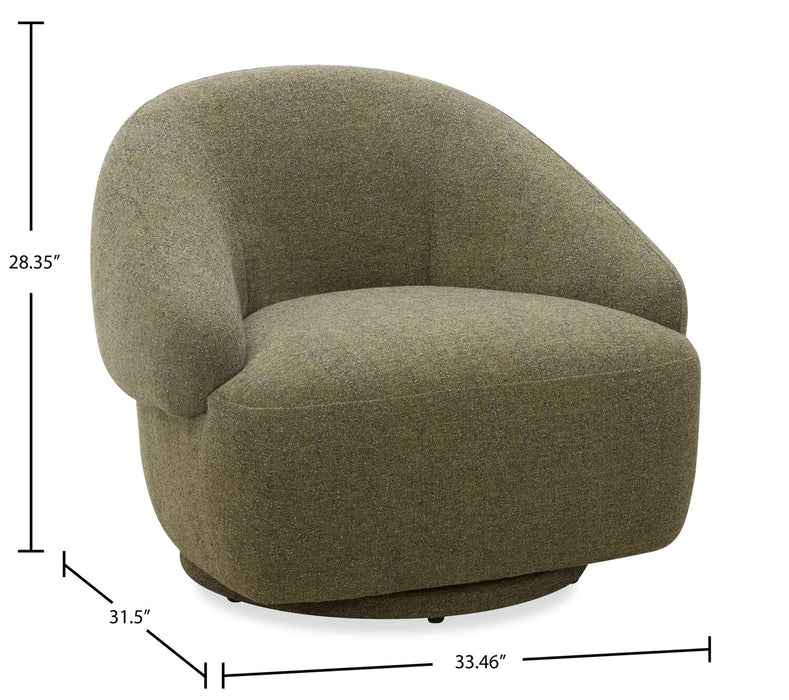 Fauteuil d’appoint pivotant Villa - forêt