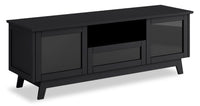  Meuble pour téléviseur Heston de 72 po de qualité supérieure avec rangement - chêne noir 