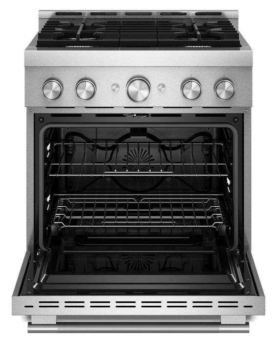 Cuisinière à gaz KitchenAid de 4,1 pi3 avec mode de friture à air sans préchauffage - acier inoxydable - KFGS930SSS