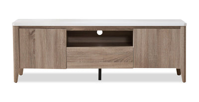 Carlton 58.25" Modern TV Stand with Storage for TVs up to 58"- Dark Taupe | Meuble pour téléviseur moderne Carlton de 58.25 po avec rangement pour téléviseurs de jusqu’à 58 po - taupe foncé