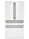 Réfrigérateur intelligent 4 portes Café de 23,2 pi3 et de 36 po de profondeur comptoir à portes françaises - blanc mat - CJE23DP4WW2 