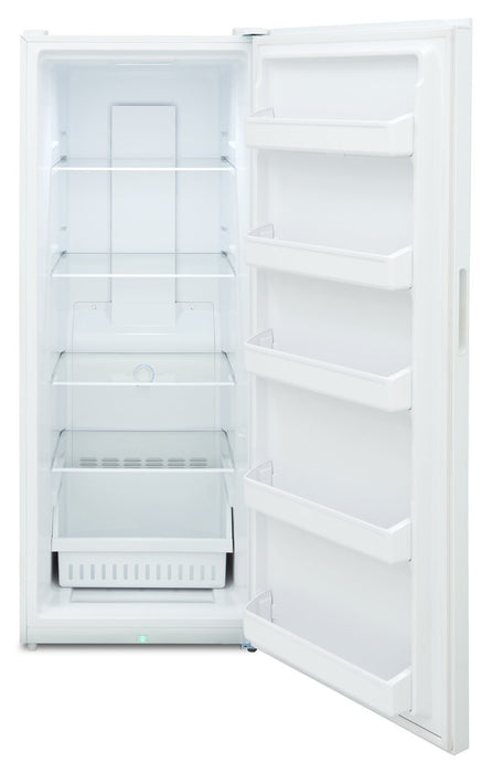 Congélateur vertical Frigidaire de 18 pi3 qui convient à une installation dans un garage - FFUE1826AW