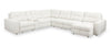 Sofa sectionnel modulaire à coulissement électrique de droite Elevate de Scott Living 7 pièces en tissu de chenille avec rangement - beige