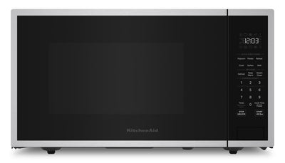 KitchenAid 1.6 Cu. Ft. Countertop Microwave – Stainless Steel - YKMCS122SSS | Four à micro-ondes de comptoir KitchenAid de 1,6 pi3 - acier inoxydable - YKMCS122SSS