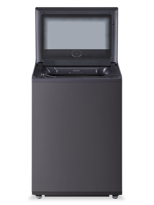 Laveuse intelligente haute efficacité LG à chargement par le haut de 6,3 pi³ - acier noir - WT8600CB