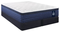 Ensemble matelas moyen à Euro-plateau Stonebridge Vanguard de Serta pour très grand lit