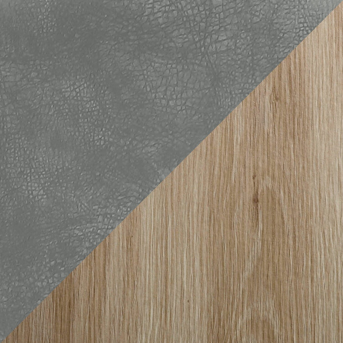 Ensemble de salle à manger Joss 7 pièces en métal avec table, rallonge papillon de 63 po à 86,5 po (L) et 6 chaises Bay - gris