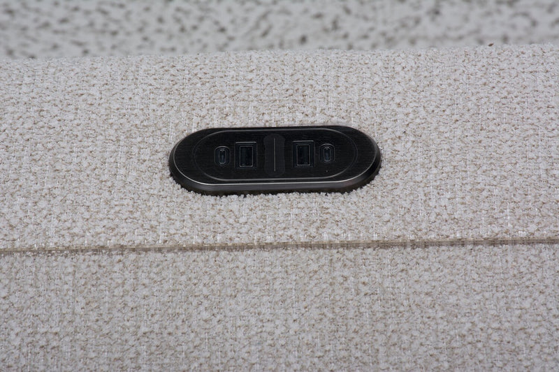 Sofa sectionnel modulaire de droite Voyage 3 pièces en tissu avec coussins de dossier amovibles - taupe
