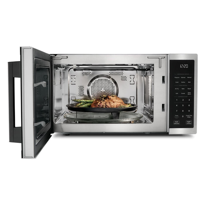 Four à micro-ondes de comptoir Whirlpool de 1,0 pi3 avec friture à air - Acier inoxydable - WMCS5522RB