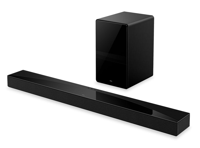 Barre de son de 620 W à 5.1.2 canaux TCL Q75H de série Q avec caisson d’extrêmes graves sans fil (Q75H)