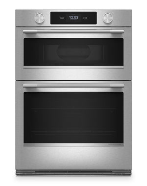 Four mural combiné intelligent électrique KitchenAid de 30 po - acier inoxydable PrintShield<sup>MC</sup> - KOEC730SPS