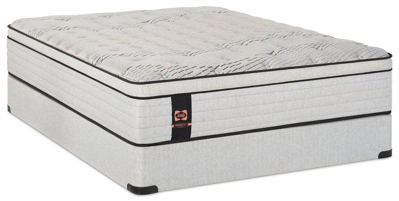Ensemble Matelas moelleux à Euro-plateau Alora PosturepedicMD Plus de Sealy pour grand lit