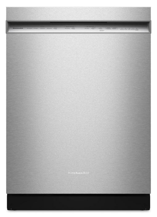 Lave-vaisselle KitchenAid de 24 po et de 47 dBA avec panier à ustensiles sur le troisième niveau - acier inoxydable PrintShieldMC - KDFS224SPS