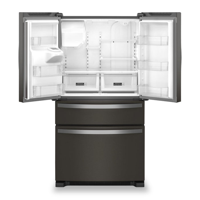 Réfrigérateur Whirlpool de 36 po et de 24,5 pi³ à portes françaises - acier inoxydable noir - WRMF3636RV
