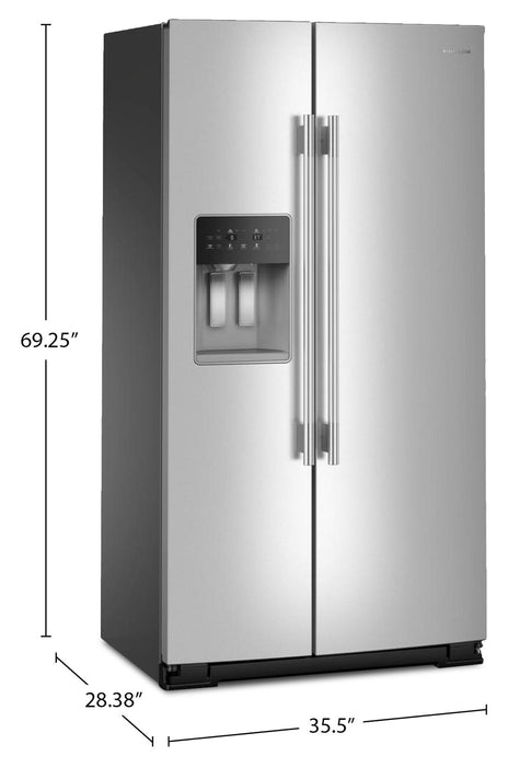 Réfrigérateur KitchenAid de 21 pi3 et de 36 po de profondeur comptoir  - acier inoxydable résistant aux traces de doigts - KRSC536RPS