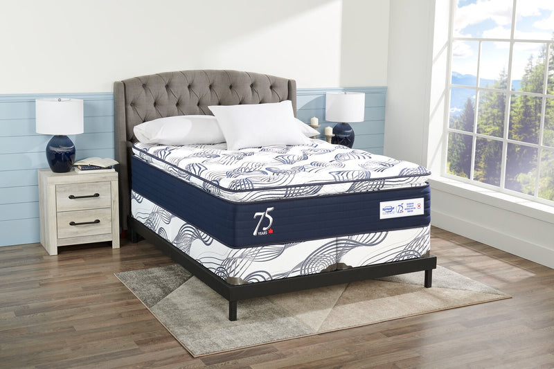 Ensemble sommier divisé 75e anniversaire de Springwall pour grand lit