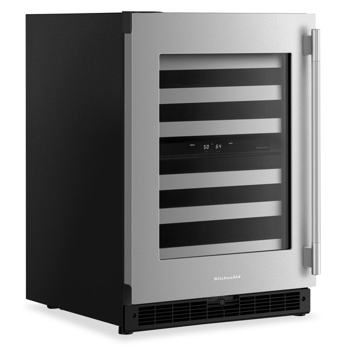 Refroidisseur à vin KitchenAid de 24 po sous le comptoir - acier inoxydable - KUWL324SSB
