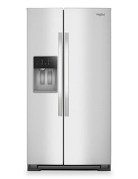 Réfrigérateur Whirlpool de 28,7 pi³ et de 36 po à compartiments juxtaposés - acier inoxydable résistant aux traces de doigts - WRSF6536RZ