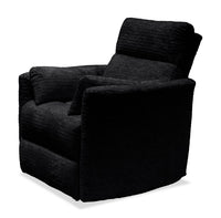 Fauteuil pivotant, coulissant et inclinable Remi de 38 po en tissu - anthracite