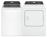  Laveuse à chargement par le haut de 5,3 pi3 avec robinet intégré et sécheuse électrique de 7 pi3 de Whirlpool 