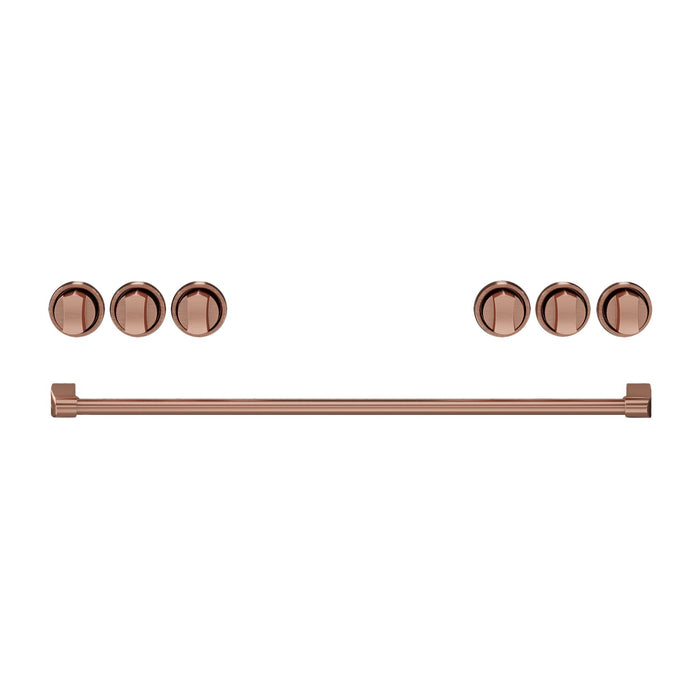 Ensemble de poignées et de boutons Thor Kitchen or rose pour cuisinière de 36 po - CKA-RG36-RSG