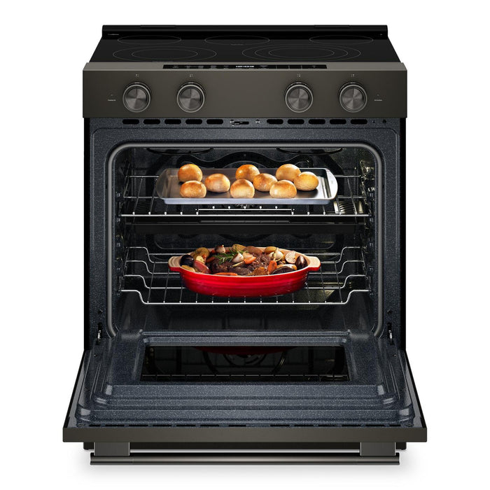 Cuisinière électrique KitchenAid de 5,3 pi³ et de 30 po - minerai noir - YKSES530SBE 