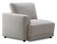  Fauteuil modulaire de gauche Voyage en tissu avec coussins de dossier amovibles - beige