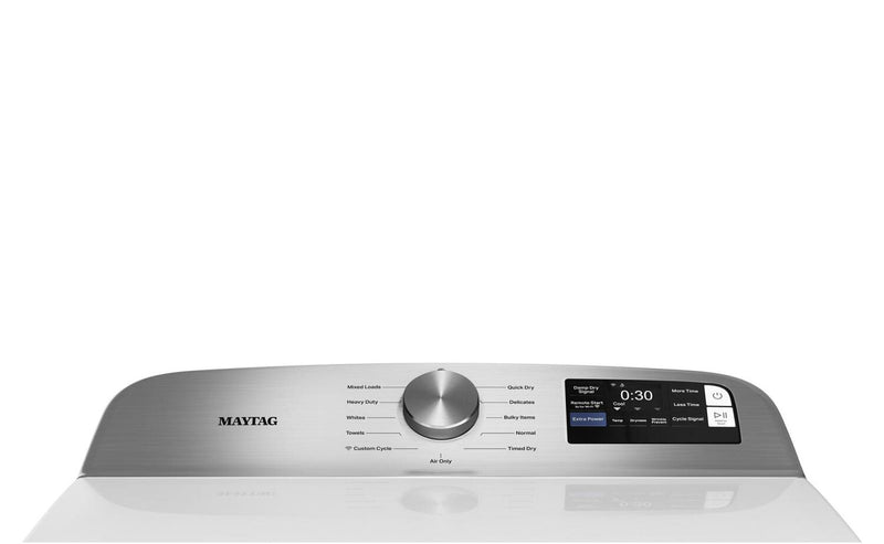 Sécheuse à gaz Maytag à chargement par le haut de 7,4 pi3 avec détection d’humidité avancée - blanche - MGD6205RW