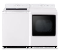  Laveuse intelligente à chargement par le haut LG 5,6 pi³ avec EasyUnload et sécheuse électrique LG 7,3 pi³ avec détection IA  