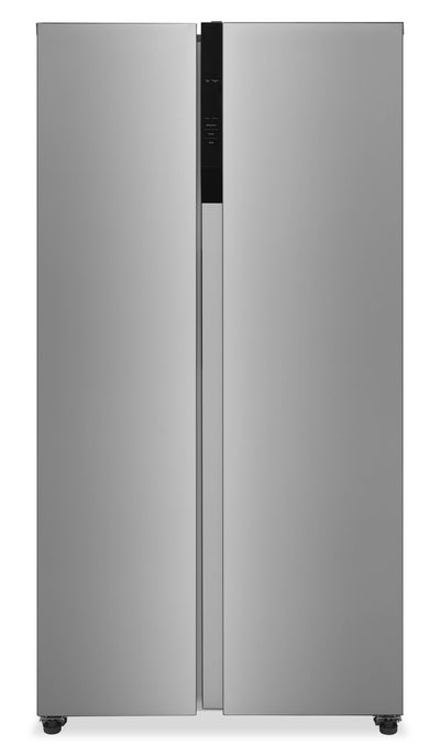 Frigidaire 21.4 Cu. Ft. Side-by-Side Refrigerator - Fingerprint-Resistant Stainless Steel - FRSG2115AV | Réfrigérateur Frigidaire de 21,4 pi3 à compartiments juxtaposés - acier inoxydable résistant aux traces de doigts - FRSG2115AV