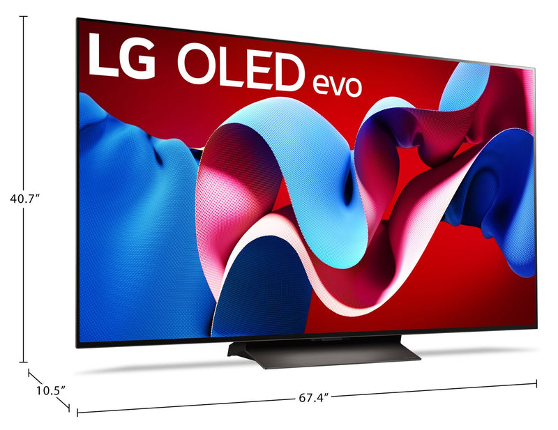 Téléviseur intelligent DELO evo LG 4K de 77 po à 120 Hz avec HDR10, webOS et FreeSyncMC AMD (OLED77C4PUA)
