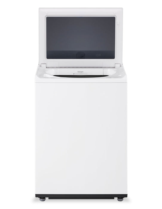 Laveuse intelligente LG à chargement par le haut de 5,8 pi3 avec EasyUnload et détection IA - blanc alpin - WT8200CW