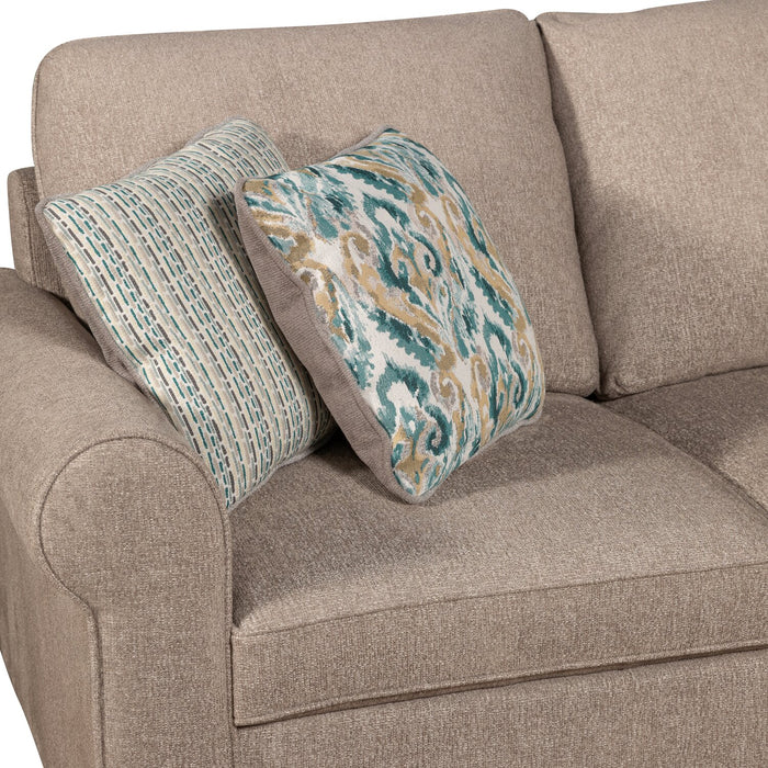 Sofa-lit sectionnel Haven de Scott Living 3 pièces en tissu de chenille - taupe