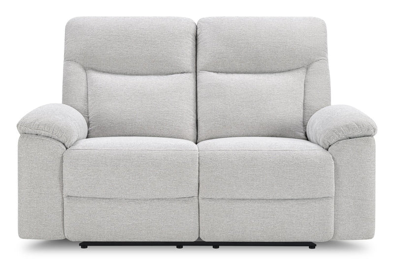 Causeuse à inclinaison électrique Spencer de 65,6 po en tissu de chenille - grise