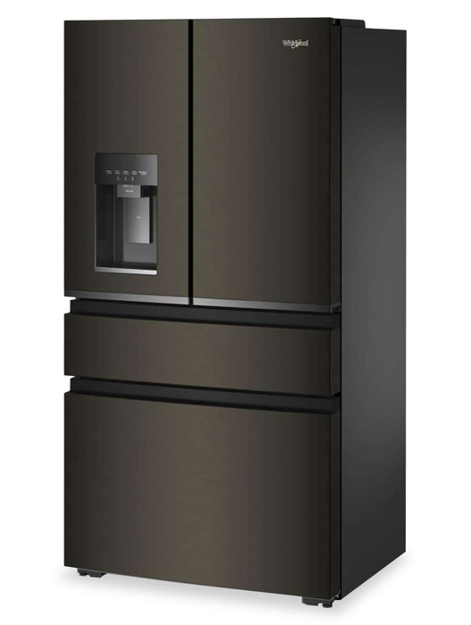 Réfrigérateur Whirlpool de 22 pi3 et de 36 po de profondeur comptoir véritable à portes françaises - acier inoxydable noir - WRMC7036RV