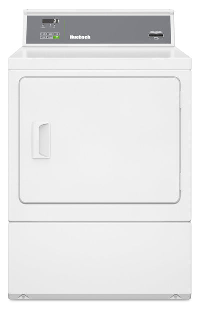Huebsch 7 Cu.Ft. Commerical Prep for Card Electric Front Load Dryer – White - HDENYRGS176CW01 | Sécheuse électrique commerciale Huebsch de 7 pi3 à chargement frontal avec compatibilité avec les cartes - blanche - HDENYRGS176CW01