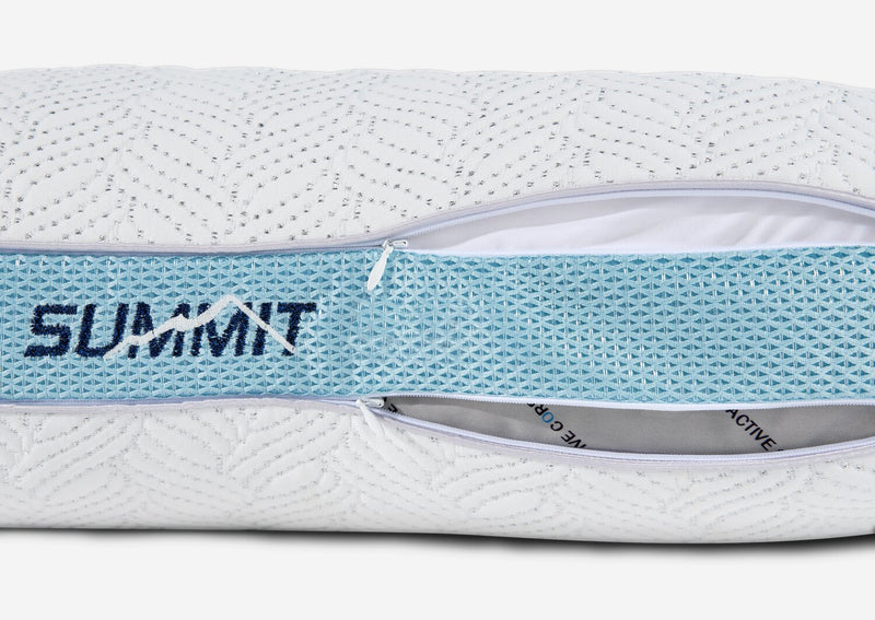 Oreiller PerformanceMD Summit 1.0 de Bedgear pour grand lit - pour dormeur sur le ventre