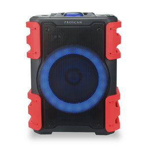 Haut-parleur de fête de style sac à dos illuminé PROSCAN de 38 W avec Bluetooth (PSP1408-RED)
