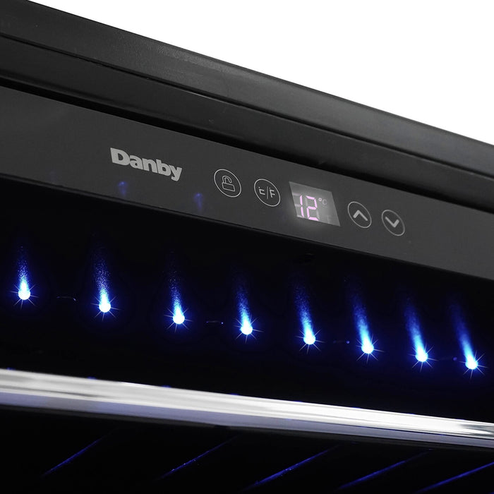 Refroidisseur à vin encastré Danby, de 5,7 pi³ pour 60 bouteilles - acier inoxydable - DWC057A1BSS