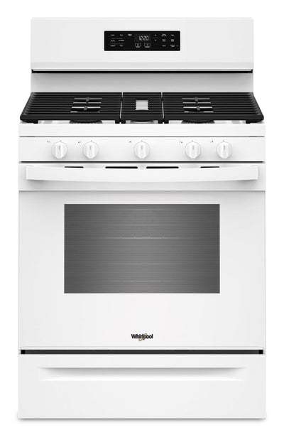 Whirlpool 30" 5.0 Cu. Ft. Gas Range with Air Cooking – White - WFGS4530SW  | Cuisinière à gaz Whirlpool de 5,0 pi³ et de 30 po avec cuisson à air - blanche - WFGS4530SW