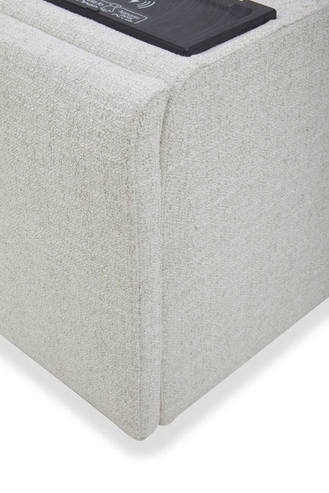 Console de rangement modulaire Sky de 13 po en tissu avec port USB - blé Nathan