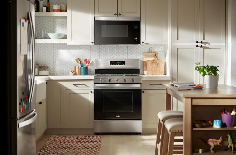 Cuisinière à gaz Whirlpool de 5 pi³ avec friture à air et autonettoyage - acier inoxydable - WFGS5030RZ