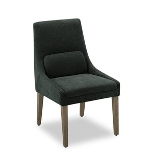 Chaise de salle à manger Clay en tissu de polyester - anthracite