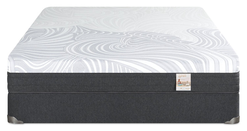 Ensemble matelas ferme à plateau-coussin dans une boîte Spa 8 de Springwall pour lit double