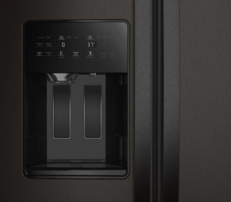 Réfrigérateur Whirlpool de 28,7 pi³ et de 36 po à compartiments juxtaposés - acier inoxydable noir - WRSF5536RV