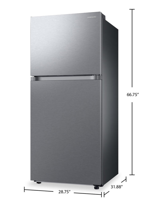 Réfrigérateur intelligent Samsung de 17,6 pi3 et de 30 po à congélateur supérieur - acier inoxydable - RT18DG6500SRAC