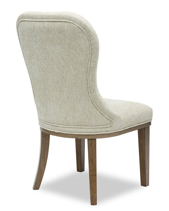 Chaise de salle à manger Clara en tissu de polyester - taupe