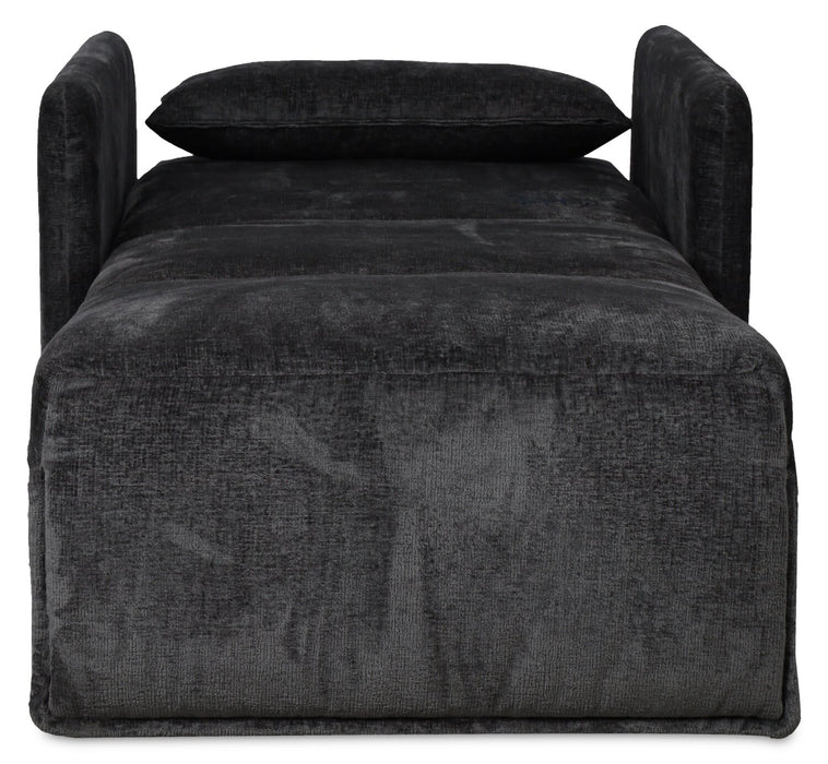 Fauteuil-lit Dawn de 42 po en tissu de chenille - gris